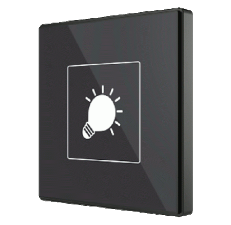 Zennio Square TMD/Выключатель сенсорный KNX, 1/2/4/6 кнопок, термодатчик, термостат, цвет: Цвет на выбор ZVI-SQTMD1-CUS