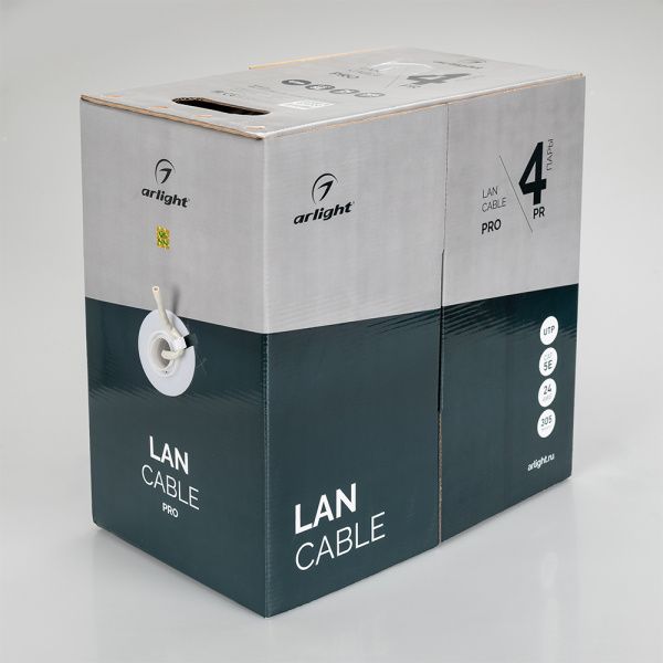Оборудование Arlight 025020 Кабель ARL-UTP-PRO-4PR-24AWG-CAT5e-CU (305m) (Arlight, -) по выгодной цене. Купить в Москве со скидкой.