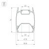 Оборудование Arlight 036345 Профиль ARH-LINE-4874-DUAL-2000 ANOD (Arlight, Алюминий) по выгодной цене. Купить в Москве со скидкой.