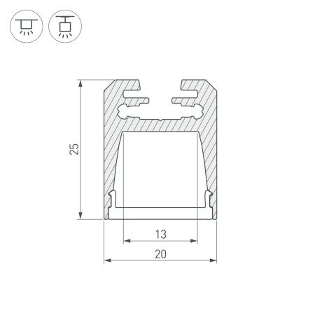 Оборудование Arlight 024197 Профиль с экраном ALU-SWISS-20-2000 ANOD+FROST (Arlight, Алюминий) по выгодной цене. Купить в Москве со скидкой.
