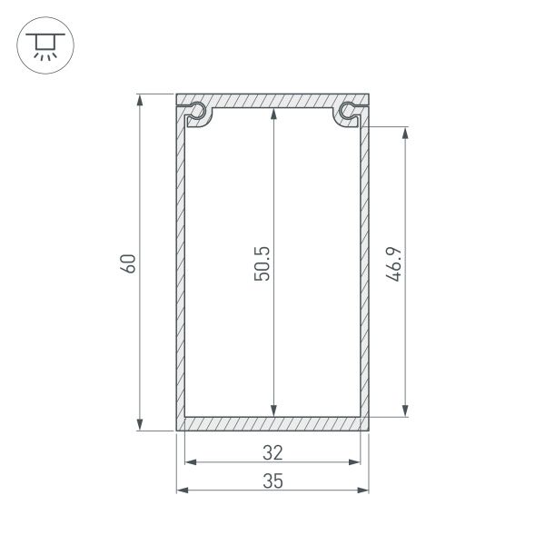 Оборудование Arlight 033079 Потолочный короб для блока питания SL-BOX-480 (Arlight, Алюминий) по выгодной цене. Купить в Москве со скидкой.