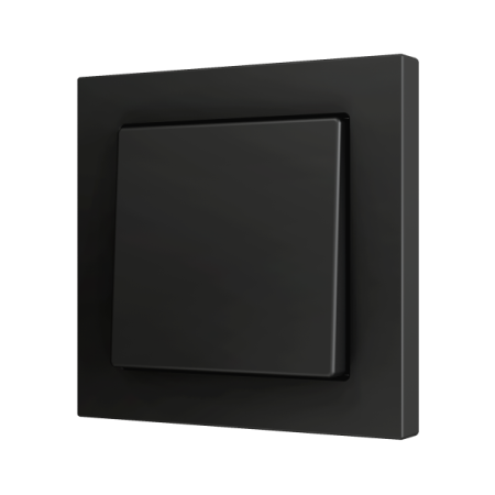 Zennio ZS551PB2A ZS55, Простая мягкая кнопка для 2 бинарных входов 55x55 мм – Антрацит