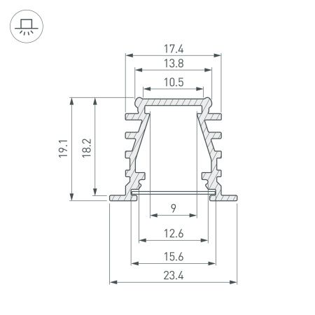 Оборудование Arlight 016971 Профиль TOP-DEEP-F-2000 ANOD (K13,P15) (Arlight, Алюминий) по выгодной цене. Купить в Москве со скидкой.