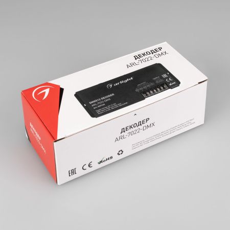 Оборудование Arlight 027145 Декодер ARL-7022-DMX (12-24V, 4x8A, DMX512, XLR3) (Arlight, IP20 Металл, 3 года) по выгодной цене. Купить в Москве со скидкой.