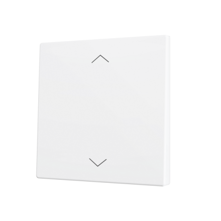 Zennio ZS70CSOFT12SHMW ZS70, Крышка для кнопки Simple KNX Soft 70x70 мм, Наклон вверх и вниз, Значок затвора, Матовый белый