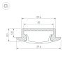 Оборудование Arlight 014860 Профиль с экраном ALU-WIDE-F-H8-2000 ANOD+FROST (Arlight, Алюминий) по выгодной цене. Купить в Москве со скидкой.