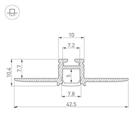 Оборудование Arlight 030563 Профиль PIK-F-HIDE-2000 (Arlight, Алюминий) по выгодной цене. Купить в Москве со скидкой.