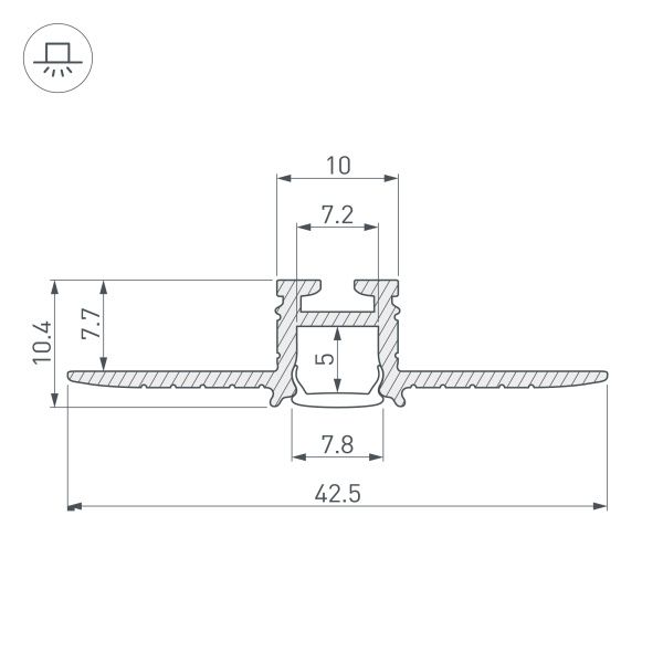 Оборудование Arlight 030563 Профиль PIK-F-HIDE-2000 (Arlight, Алюминий) по выгодной цене. Купить в Москве со скидкой.