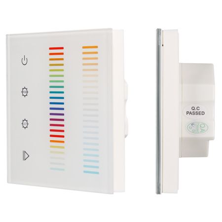 Arlight 022195 Панель Sens SR-2834-5C-AC-RF-IN White (220V,RGB+CCT,1 зона) (Arlight, IP20 Пластик, 3 года)