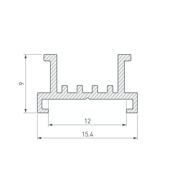 Оборудование Arlight 033415 Основание для ленты SL-LINE-2522-2500 (Arlight, Алюминий) по выгодной цене. Купить в Москве со скидкой.