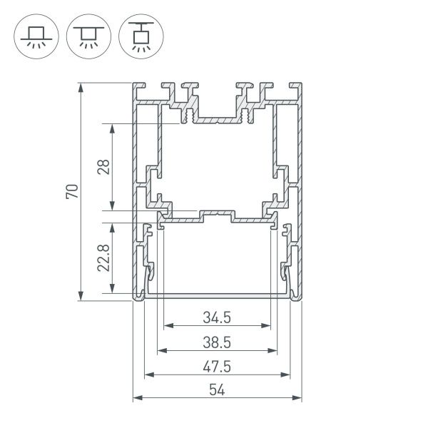 Оборудование Arlight 021173 Профиль с экраном S2-LINE-5470-2500 ANOD+OPAL (Arlight, Алюминий) по выгодной цене. Купить в Москве со скидкой.