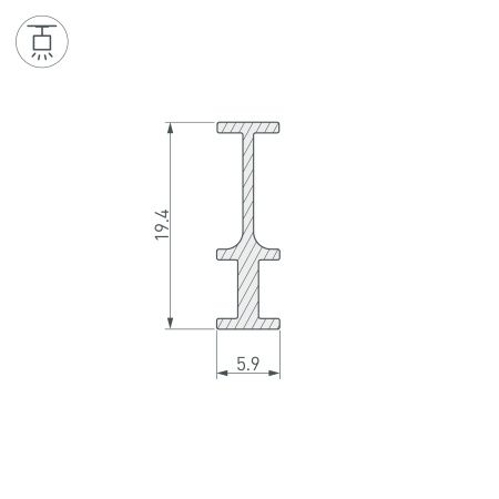 Оборудование Arlight 025232 Профиль-держатель FOLED-RAIL-2000 (Arlight, Алюминий) по выгодной цене. Купить в Москве со скидкой.