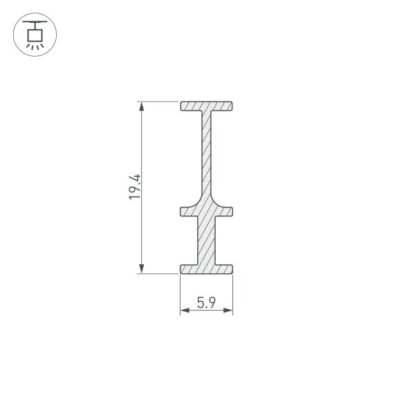 Оборудование Arlight 025232 Профиль-держатель FOLED-RAIL-2000 (Arlight, Алюминий) по выгодной цене. Купить в Москве со скидкой.