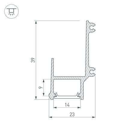 Оборудование Arlight 026715 Профиль ALM-EDGE-16-2000 ANOD (Arlight, Алюминий) по выгодной цене. Купить в Москве со скидкой.