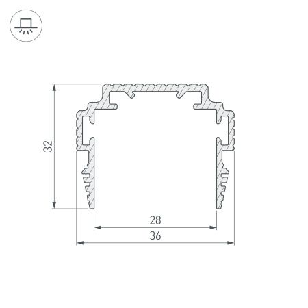 Оборудование Arlight 035011 Профиль-держатель TEK-PLS-ZM-TK-2000 (Arlight, Алюминий) по выгодной цене. Купить в Москве со скидкой.