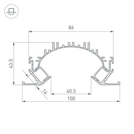 Оборудование Arlight 036364 Профиль ARH-CEIL-REFLECT-DUAL-2000 ANOD (Arlight, Алюминий) по выгодной цене. Купить в Москве со скидкой.