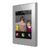 Zennio Z41 COM/Панель KNX, ёмкостной сенсорный TFT экран 4.1 дюймов, IP-порт, функция видеодомофона, цвет: Серебряный ZVI-Z41COM-SP