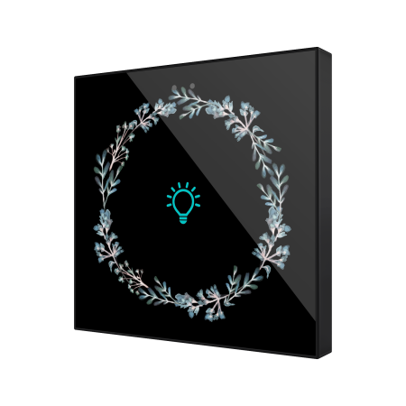 Zennio ZVIFR1C360 Плоский RGB 1. Стеклянная емкостная кнопка, 1 кнопка, 360° настройка