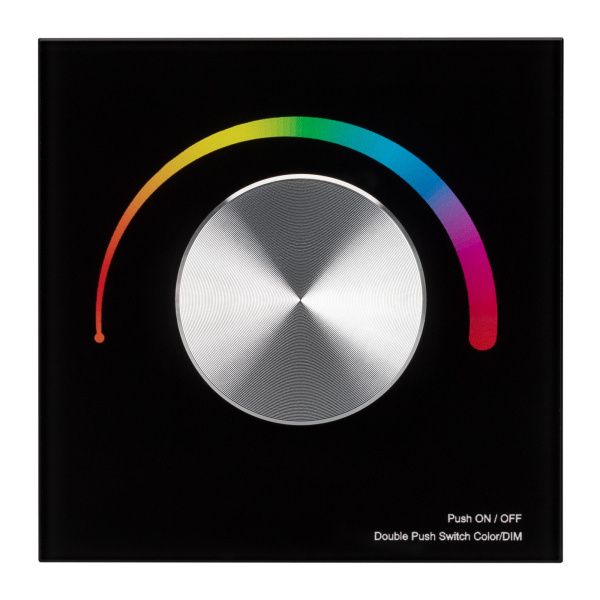 Оборудование Arlight 033763 Панель SMART-P8-RGB-G-IN Black (12-24V, 3x4A, Rotary, 2.4G) (Arlight, IP20 Пластик, 5 лет) по выгодной цене. Купить в Москве со скидкой.