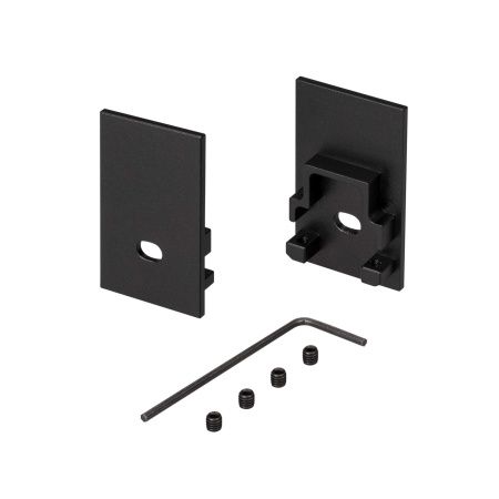 Arlight 031737 Заглушка SL-COMFORT-2542 BLACK c отверстием (Arlight, Металл)