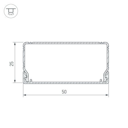 Оборудование Arlight 027089 Профиль ARL-SOLEX-5025-1000 ANOD (Arlight, Алюминий) по выгодной цене. Купить в Москве со скидкой.