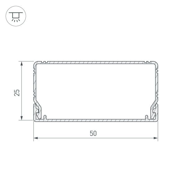 Оборудование Arlight 027089 Профиль ARL-SOLEX-5025-1000 ANOD (Arlight, Алюминий) по выгодной цене. Купить в Москве со скидкой.