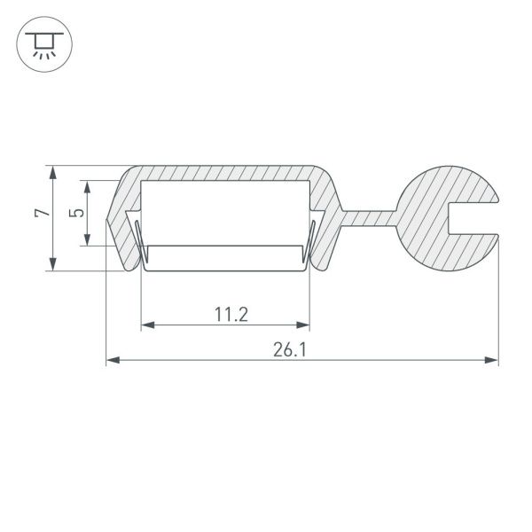 Оборудование Arlight 021738 Профиль POLI-2000 ANOD (Arlight, Алюминий) по выгодной цене. Купить в Москве со скидкой.