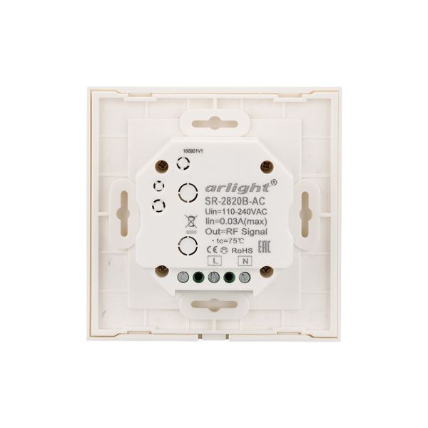 Оборудование Arlight 021038 Панель Sens SR-2820B-AC-RF-IN White (220V,RGBW,1 зона) (Arlight, IP20 Пластик, 3 года) по выгодной цене. Купить в Москве со скидкой.