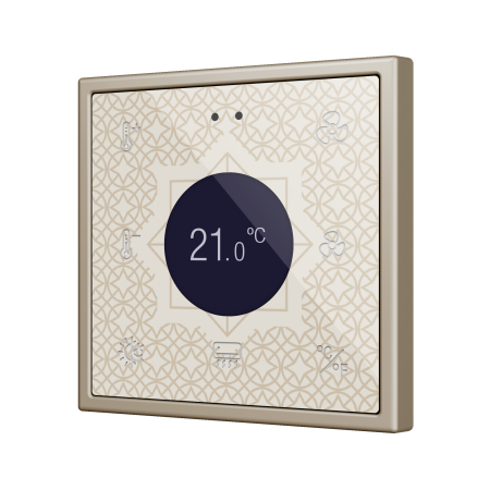 Zennio ZVIFR70DC360 Выключатель сенсорный KNX Flat RGB 70 Display, 70x70, полностью кастомизируемый (360°)