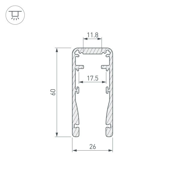 Оборудование Arlight 015477 Профиль ALU-HANDRAIL-2000 FOR GLASS 17.5 (Arlight, Алюминий) по выгодной цене. Купить в Москве со скидкой.
