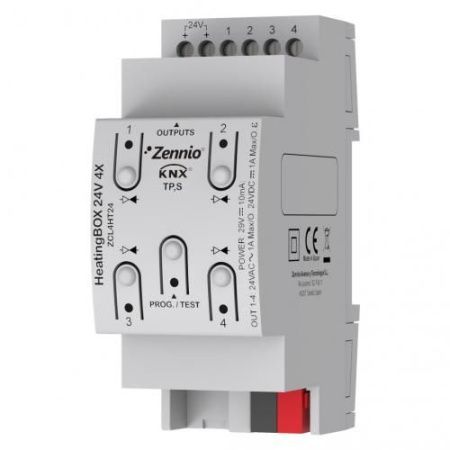 Zennio HeatingBOX 24V 4X / Контроллер отопления KNX, 4 канала, 24 VAC/DC ZCL-4HT24