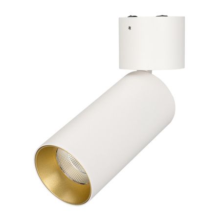 Arlight 027535 Светильник SP-POLO-SURFACE-FLAP-R65-8W Warm3000 (WH-GD, 40 deg) (Arlight, IP20 Металл, 3 года)
