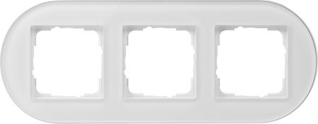 Gira 0213 130 Установочная рамка Gira Studio Белое стекло