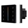 Arlight 028137 Панель Sens SMART-P43-MIX Black (230V, 4 зоны, 2.4G) (Arlight, IP20 Пластик, 5 лет)