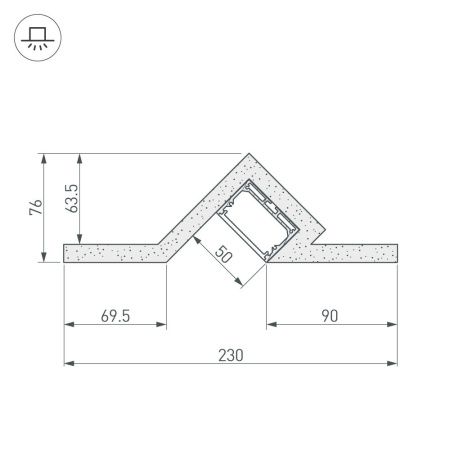 Оборудование Arlight 022268 Гипсокартонный Модуль ARL-SLOT45-50-2000 (ГКЛ 12.5мм) (Arlight, -) по выгодной цене. Купить в Москве со скидкой.