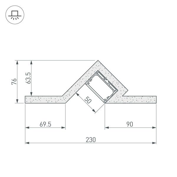 Оборудование Arlight 022268 Гипсокартонный Модуль ARL-SLOT45-50-2000 (ГКЛ 12.5мм) (Arlight, -) по выгодной цене. Купить в Москве со скидкой.
