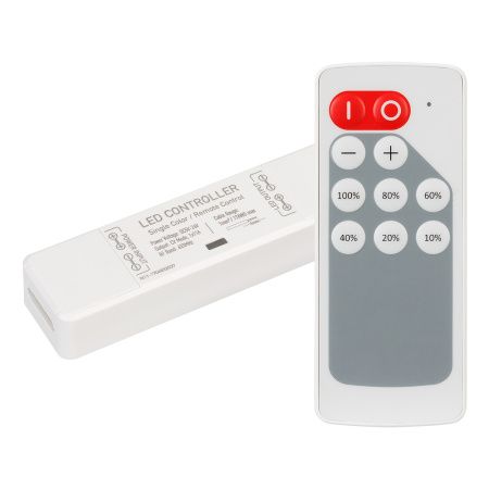 Arlight 024981 Диммер ARL-MINI-DIM-1x11A (5-24V, RF ПДУ 10кн) (Arlight, IP20 Пластик, 1 год)