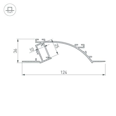 Оборудование Arlight 029850 Профиль с экраном ALM-ARC-SINGLE-2000 ANOD+FROST (Arlight, Алюминий) по выгодной цене. Купить в Москве со скидкой.