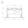 Оборудование Arlight 029470 Профиль S2-LINIA69-F-2500 SEAMLESS ANOD (Arlight, Алюминий) по выгодной цене. Купить в Москве со скидкой.