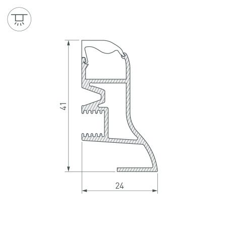 Оборудование Arlight 026604 Профиль ARH-PLINTUS-2000 ANOD (Arlight, Алюминий) по выгодной цене. Купить в Москве со скидкой.