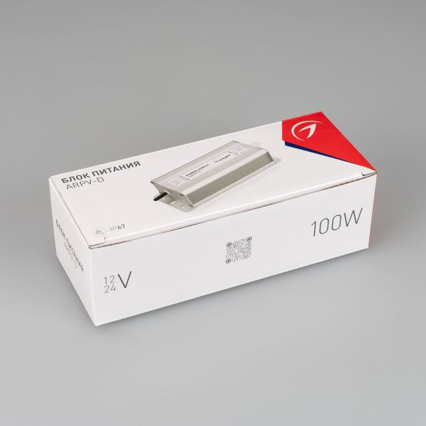 Оборудование Arlight 026434 Блок питания ARPV-12100-D (12V, 8.3A, 100W) (Arlight, IP67 Металл, 3 года) по выгодной цене. Купить в Москве со скидкой.