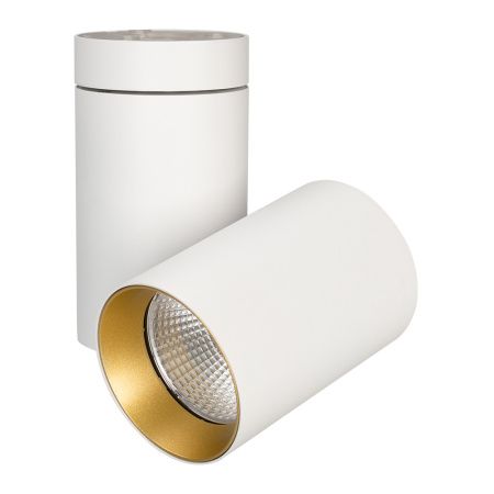 Arlight 027565 Светильник SP-POLO-SURFACE-TURN-R85-15W Day4000 (WH-GD, 40 deg) (Arlight, IP20 Металл, 3 года)