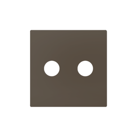 Zennio 830002303 ZS55, Крышка для разъема RCA 55x55 мм, Мокко