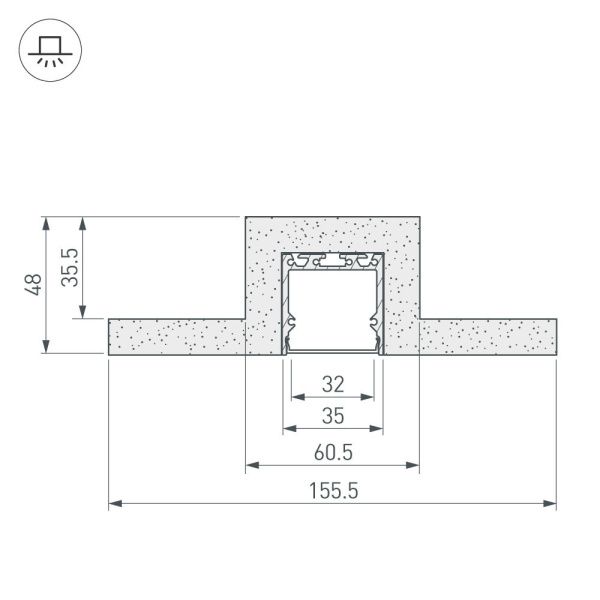 Оборудование Arlight 022264 Гипсокартонный Модуль ARL-LINE-35-2000 (ГКЛ 12.5мм) (Arlight, -) по выгодной цене. Купить в Москве со скидкой.