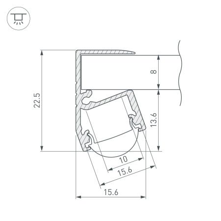 Оборудование Arlight 021827 Профиль TOP-EDGE-08-2000 ANOD (K13, P15) (Arlight, Алюминий) по выгодной цене. Купить в Москве со скидкой.