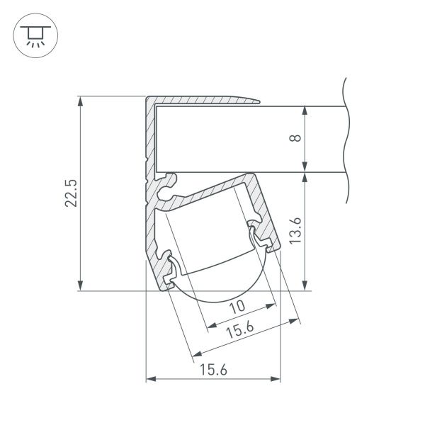 Оборудование Arlight 021827 Профиль TOP-EDGE-08-2000 ANOD (K13, P15) (Arlight, Алюминий) по выгодной цене. Купить в Москве со скидкой.