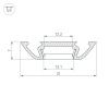 Оборудование Arlight 013215 Профиль PHS-A-2000 ANOD (Arlight, Алюминий) по выгодной цене. Купить в Москве со скидкой.