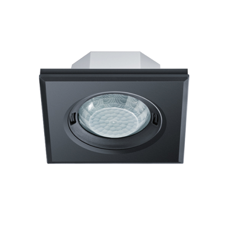 Esylux EP10451775 Датчик присутствия KNX PD-FLAT 360i/8 SQUARE BLACK KNX