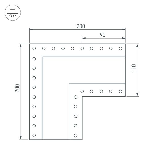 Оборудование Arlight 030132 Угол SL-LINIA55-FANTOM (Arlight, Металл) по выгодной цене. Купить в Москве со скидкой.