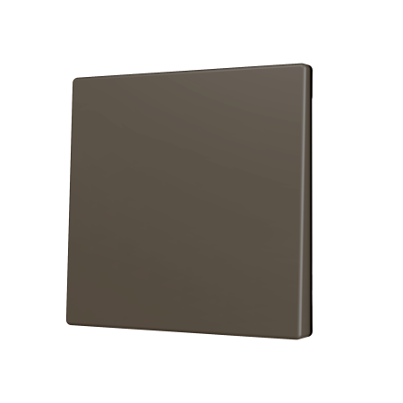 Zennio ZS70CSOFT11M ZS70, Накладка для кнопки Simple KNX Soft 70x70 мм, Наклон вниз, Мокко